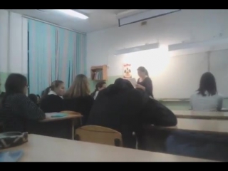 in krasnodar school no. 11, teen are forced to sing the song "uncle vova, we are with you"