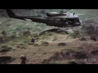 bell uh-1 huey helicopter in vietnam - rolling stones gimme shelter hd