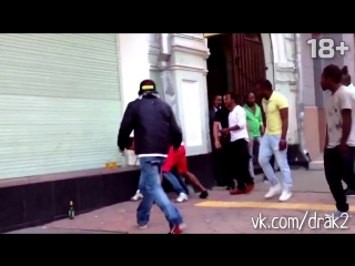 nokhchi against blacks. fight in moscow